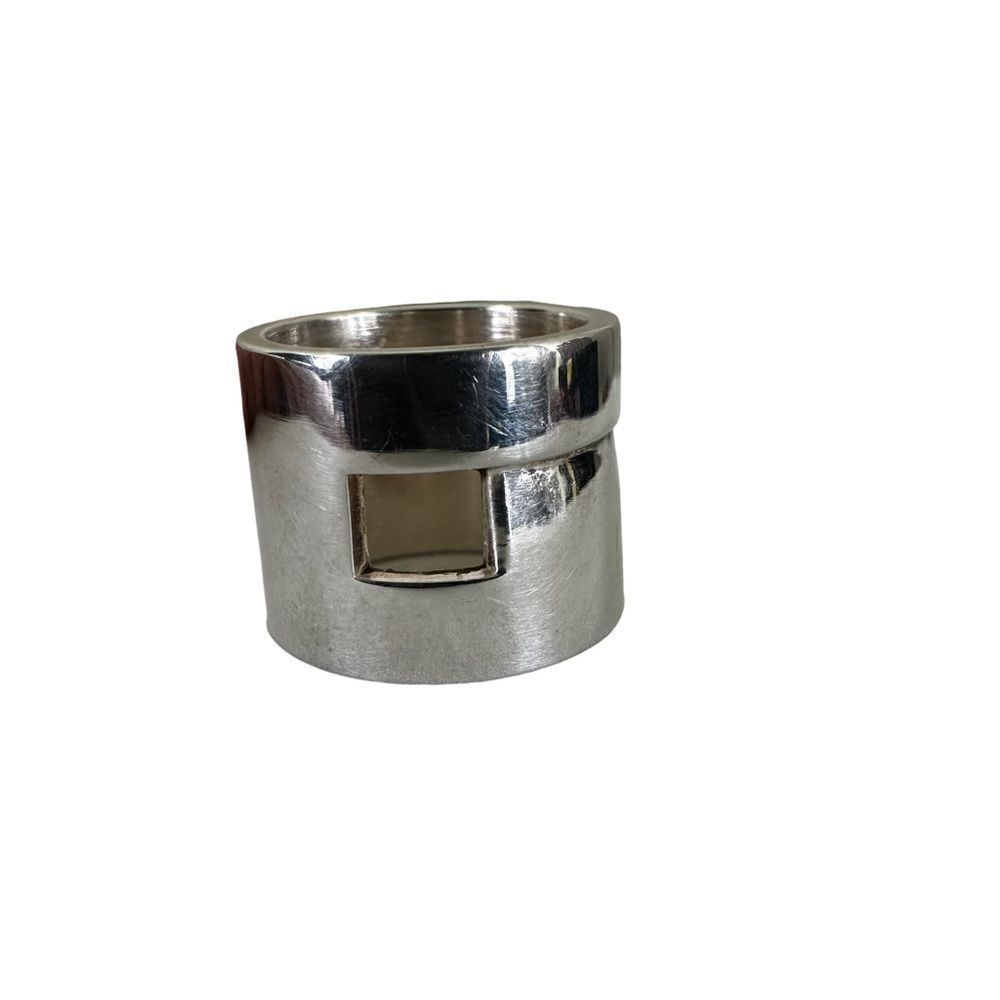 Gucci G Logo Sterling Silver Ring W/ Certificate‎ of Authenticity Size 5.5